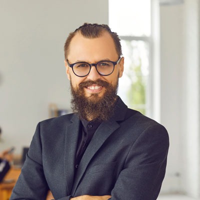 Portrait zufriedener Kunde Testimonial Versicherungen